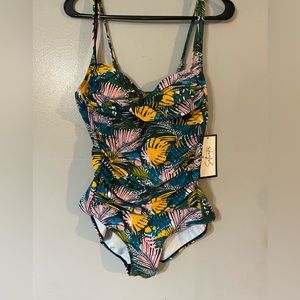 NWT Carolina saltwater swimsuit, one piece size 14